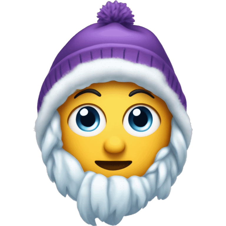 eyeroll with winter cap emoji