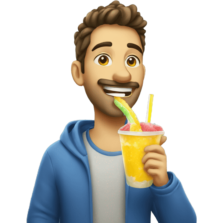 italian guy eating slush emoji