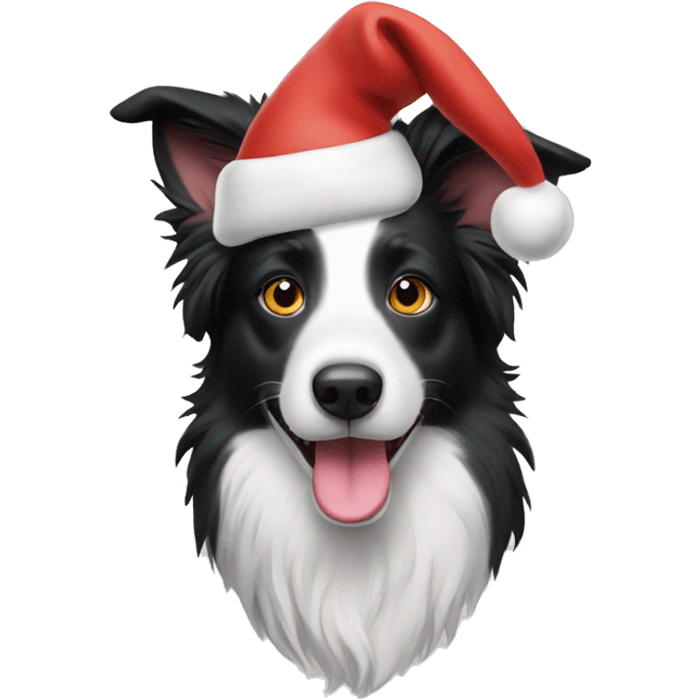 Border collie Christmas  emoji