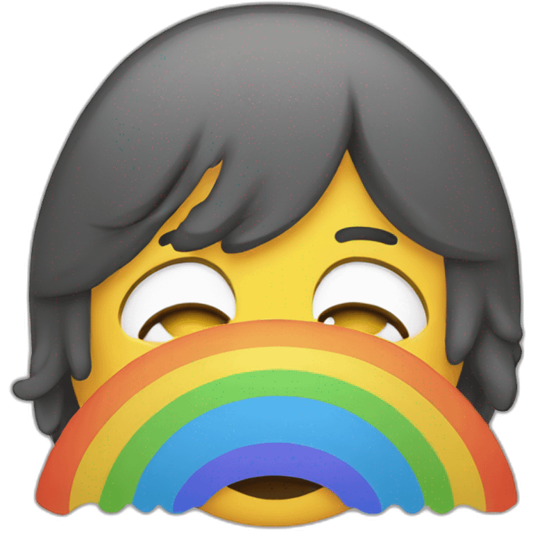 Caca arc en ciel emoji