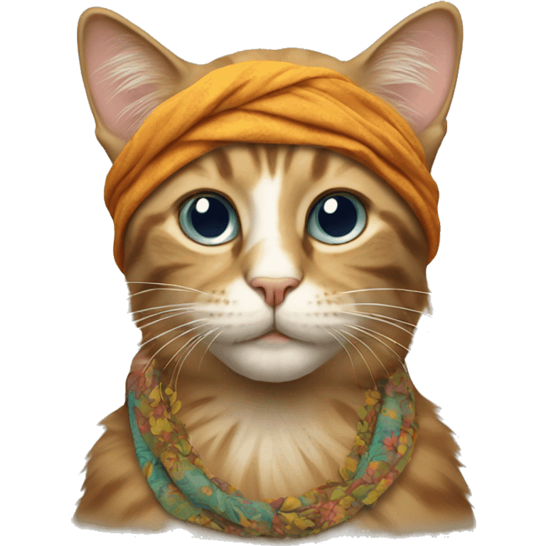 hippie cat emoji