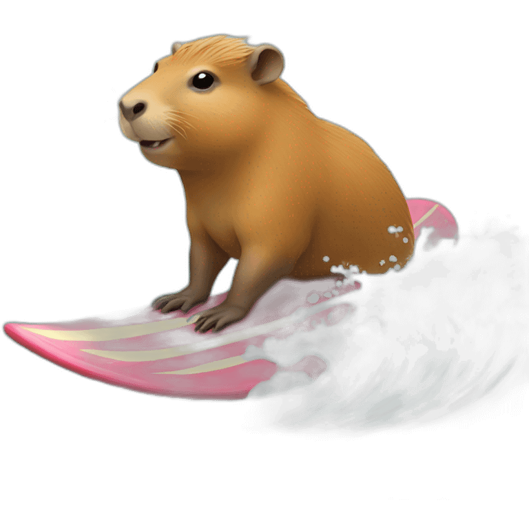 capybara surfing emoji