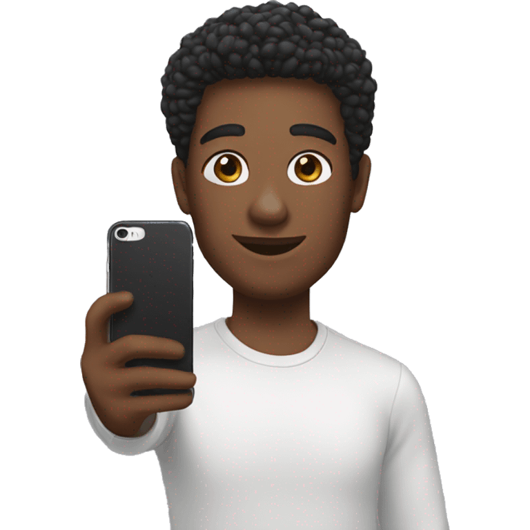 selfie with iphone emoji