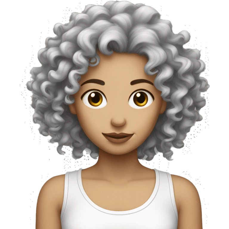 girl curly white skin graphic designer  emoji