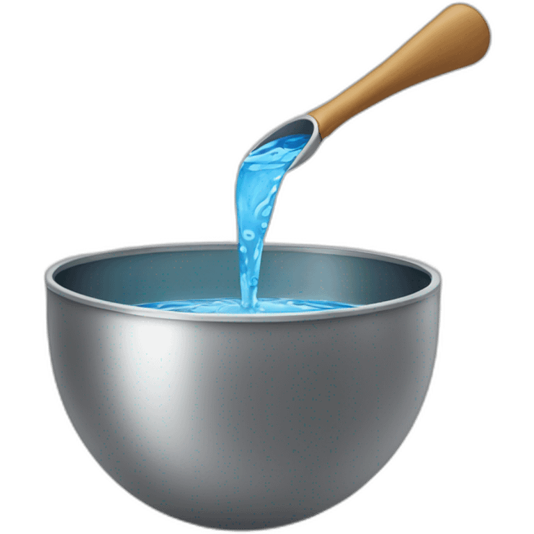 Ladle pouring water emoji