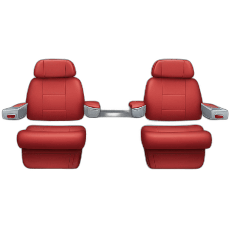 Business class red Airplane seat emoji