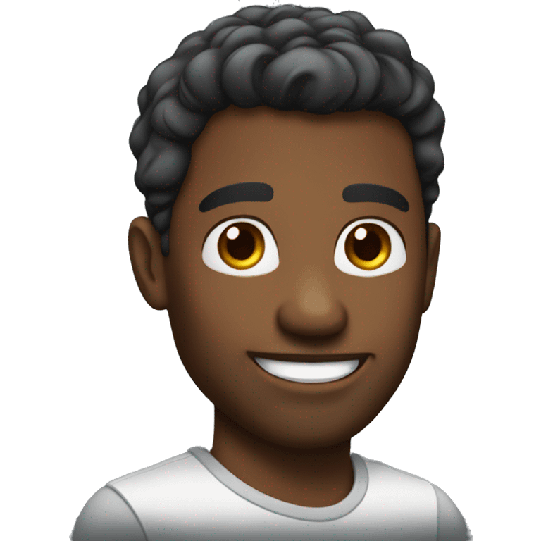 A handsome black man emoji