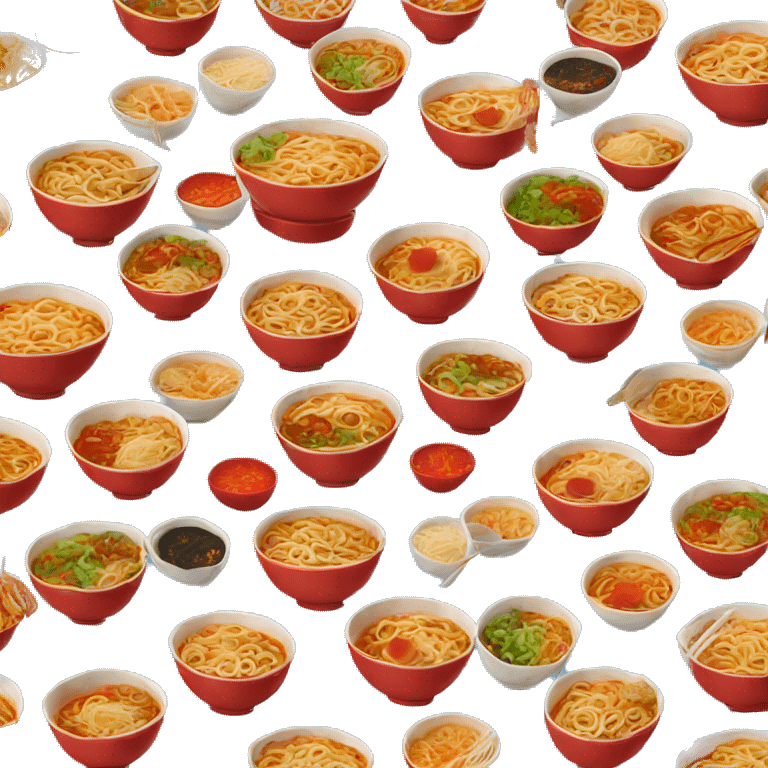 Eating spicy ramen  emoji