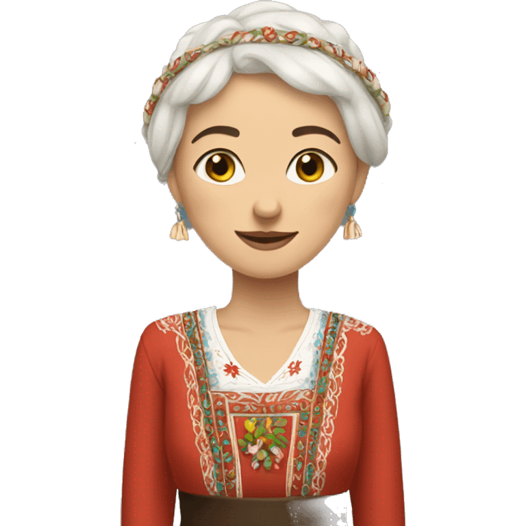 woman in a national udmurtian dress  emoji