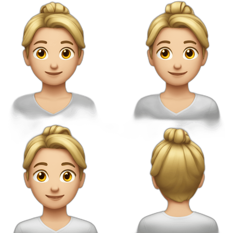 Garçon-13ans-chignon-blanc emoji