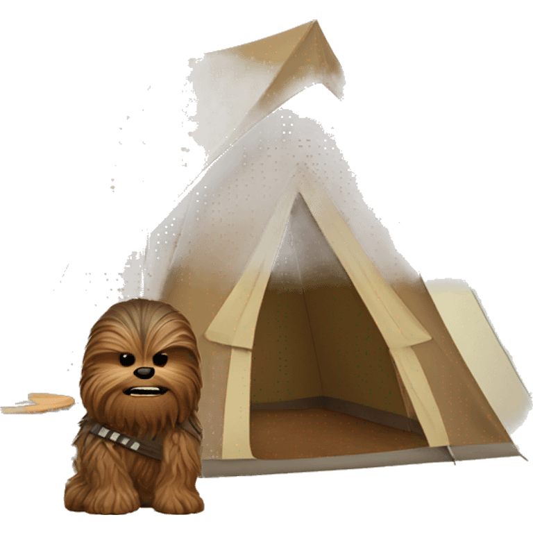 Chewbacca camping emoji