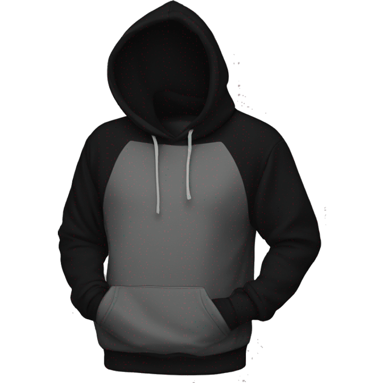 Hoodie black emoji