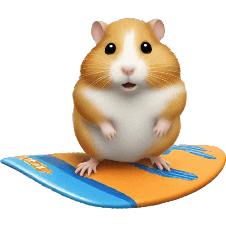 Hamster auf einem Surfbrett emoji