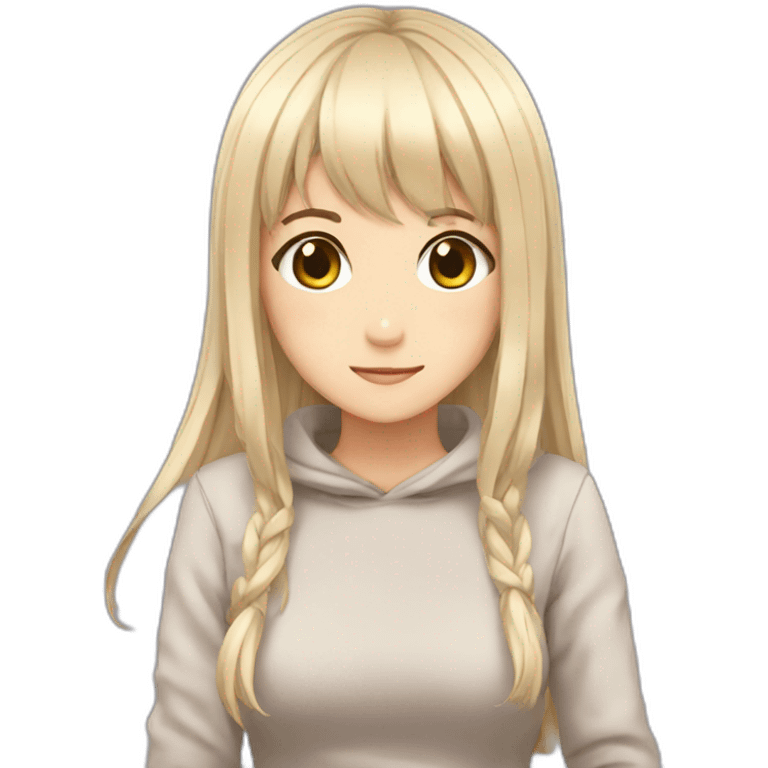 Nutting anime girl emoji