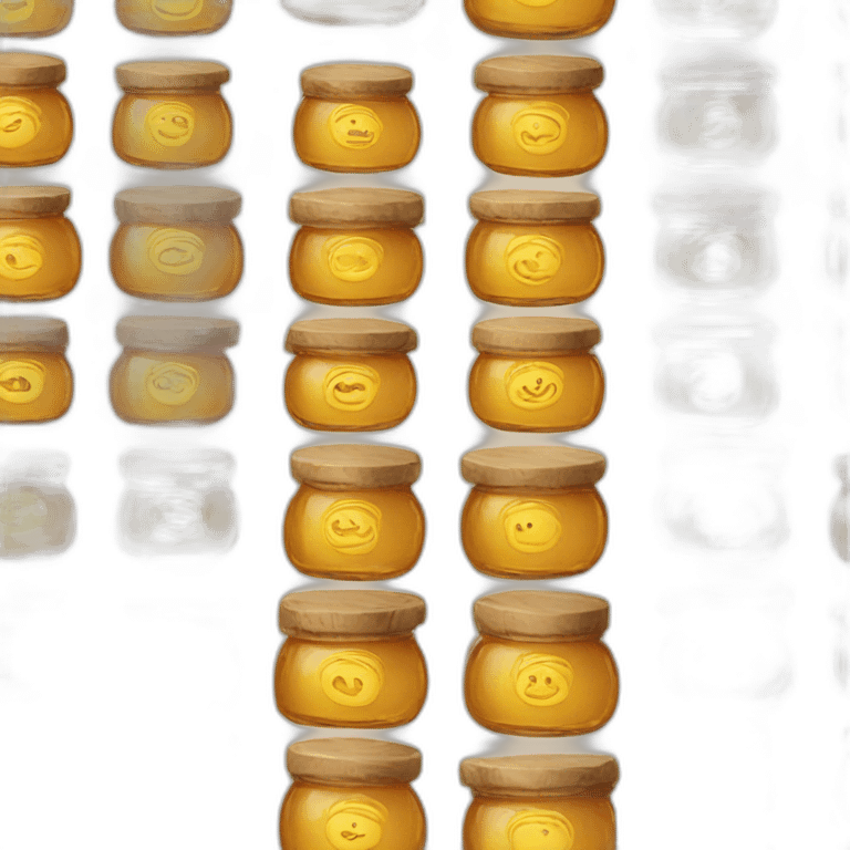 5 honey jars emoji