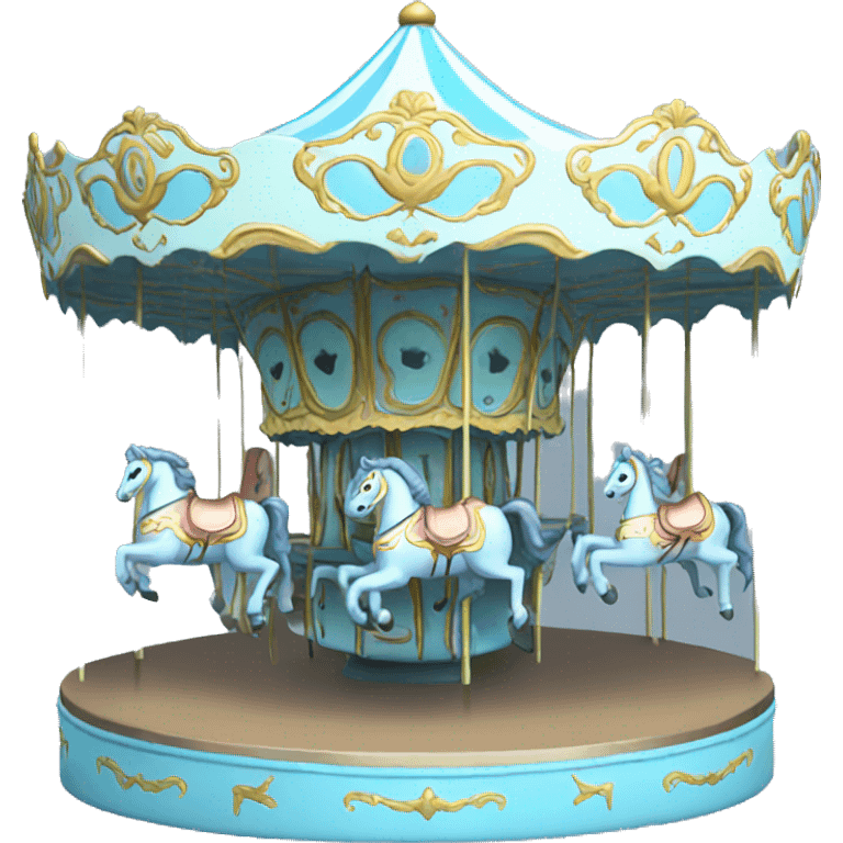 Pastel blue carousel emoji