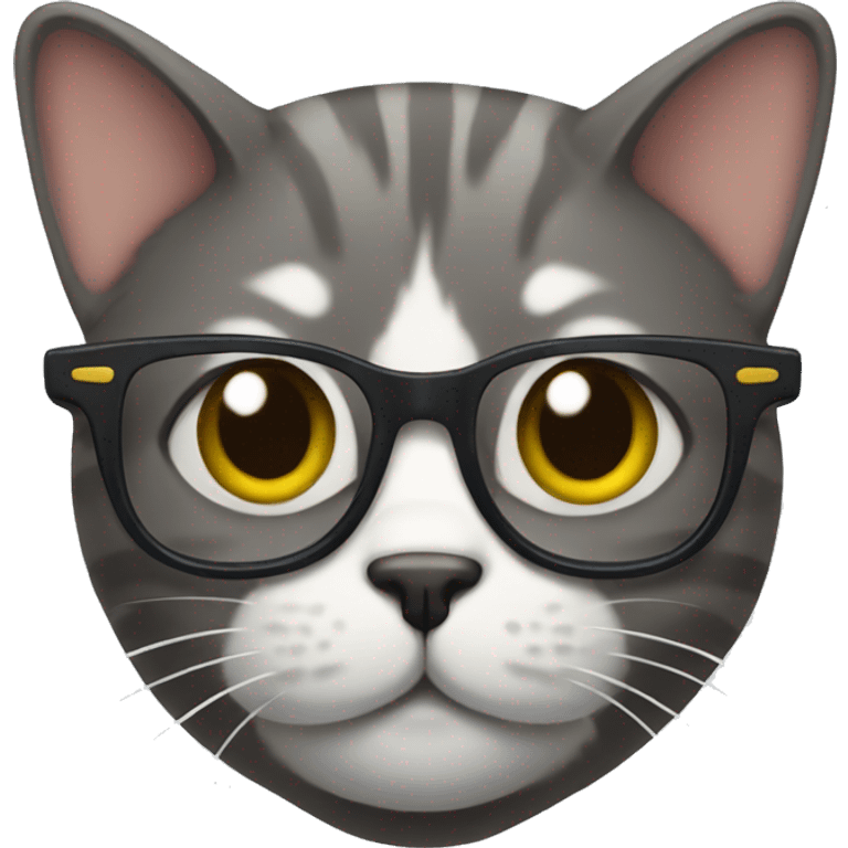 Cat with glasses emoji