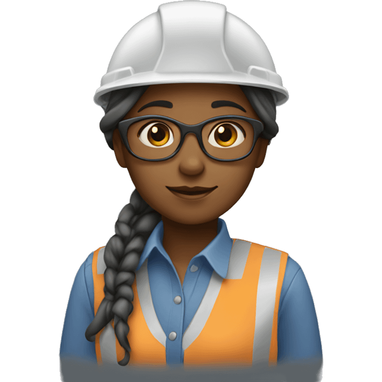 Girl who is engineer emoji