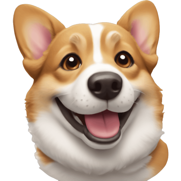 Corgi smile emoji