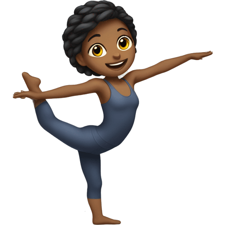 Girl doing splits emoji