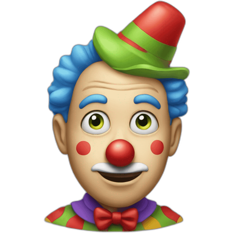 confused clown emoji