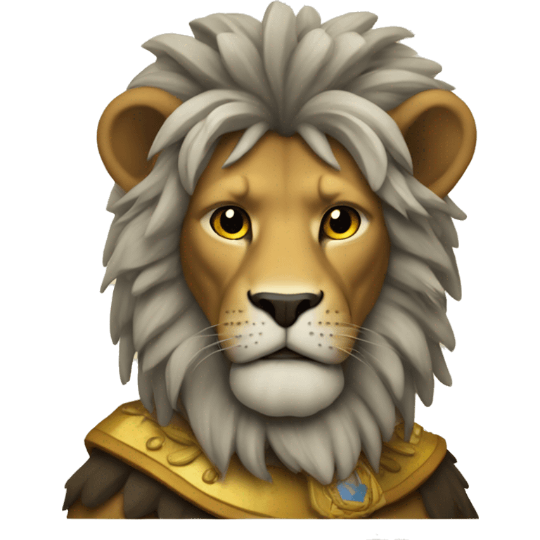 León con corona emoji