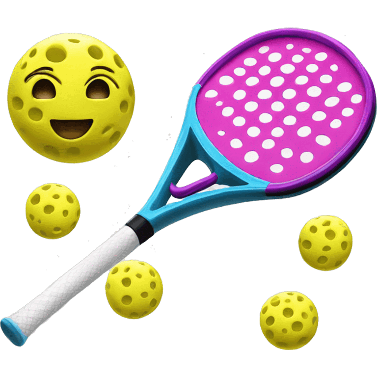 Girly pickleball set  emoji