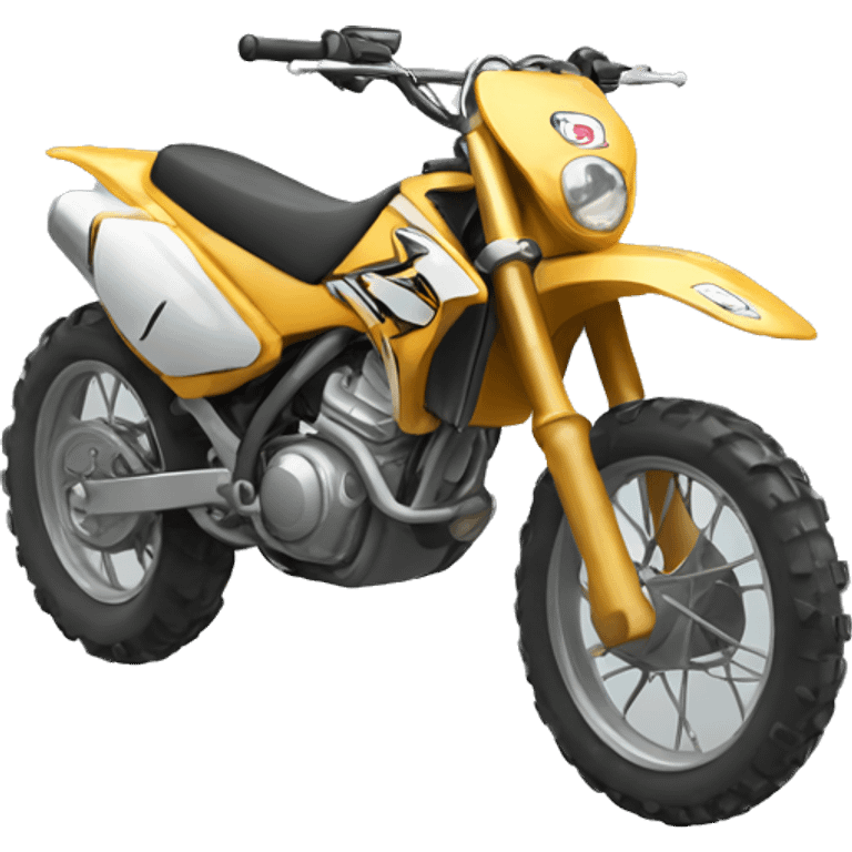 Racing dirt bike emoji