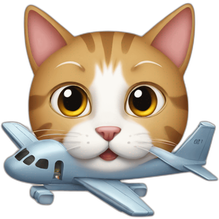 cat on a plane emoji