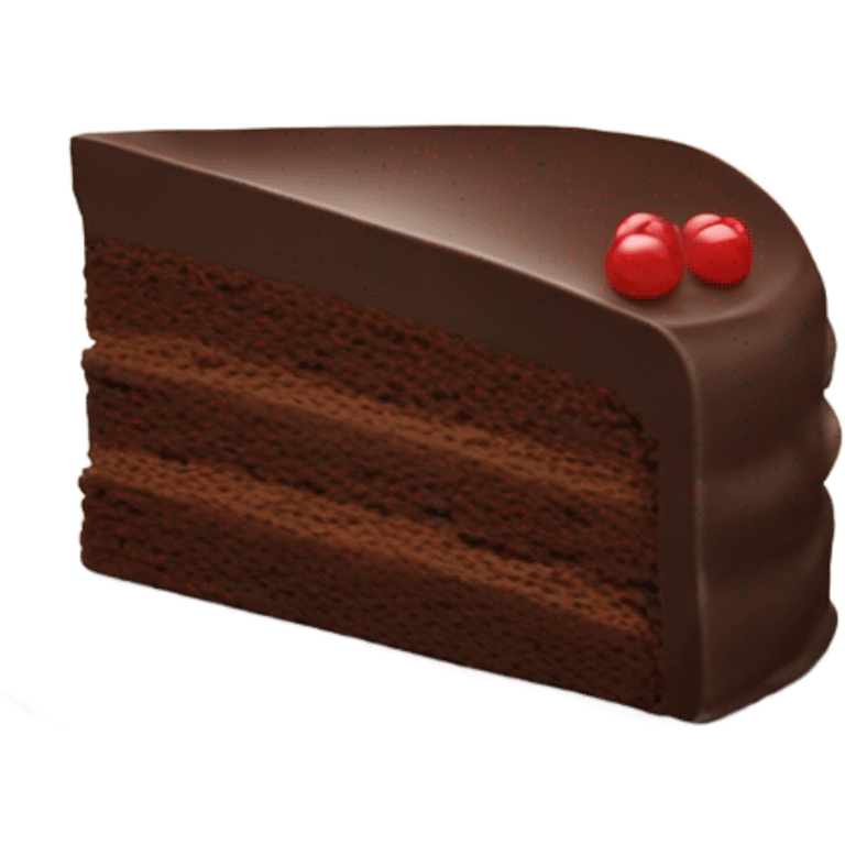 slice of chocolate cake emoji