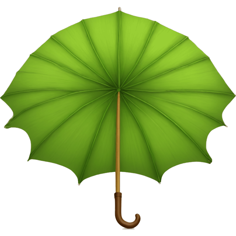 Wooden leaf umbrella emoji