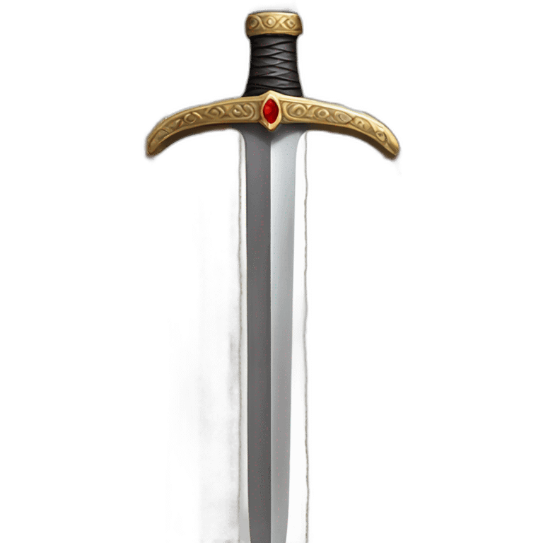 long king sword with red diamonds emoji