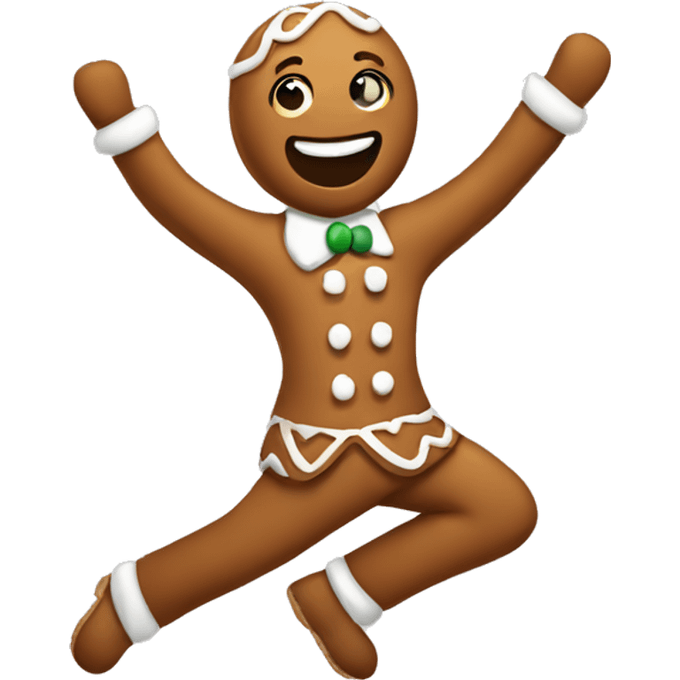 gingerbread dancing emoji