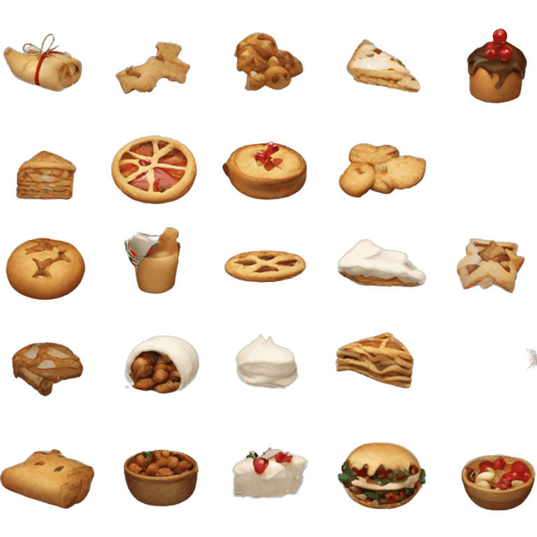 Christmas food emoji