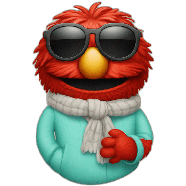 Elmo in sun glasses emoji