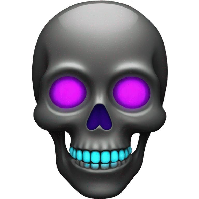 neon skull emoji