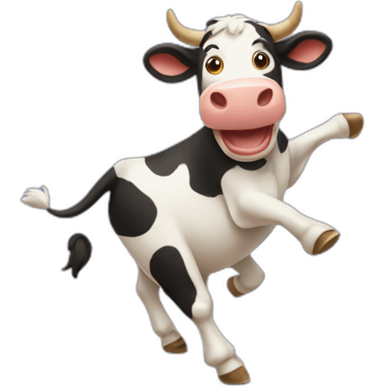 dancing cow emoji