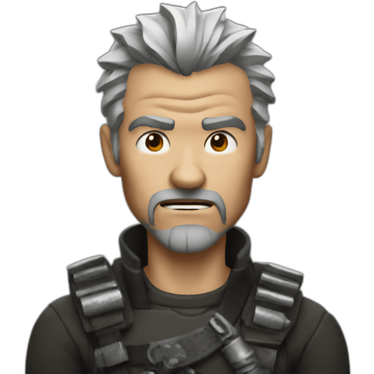 Mad max with gray hair emoji