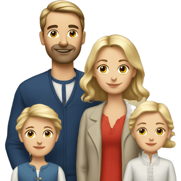 french-russian family emoji