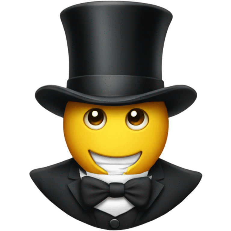 Top hat wearing a top hat emoji