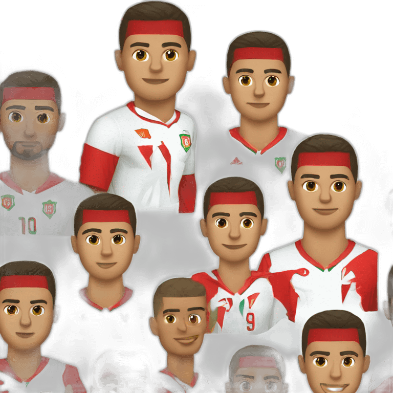 Ronaldo avec le maillot du Maroc emoji