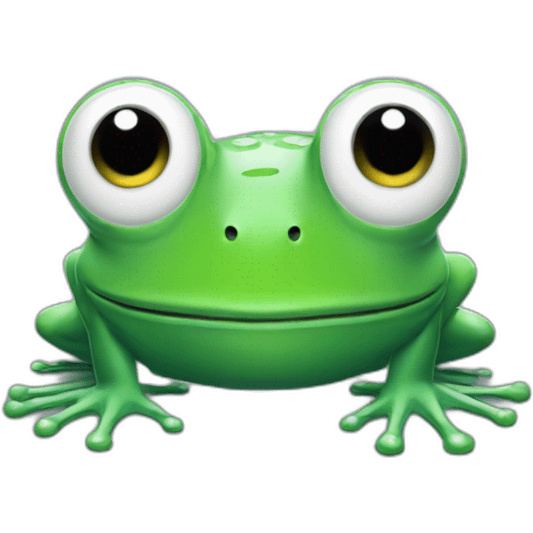 frog in whiteout emoji