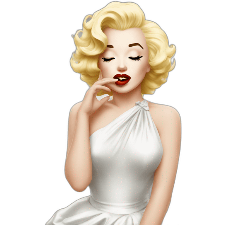 marilyn monroe send kiss emoji