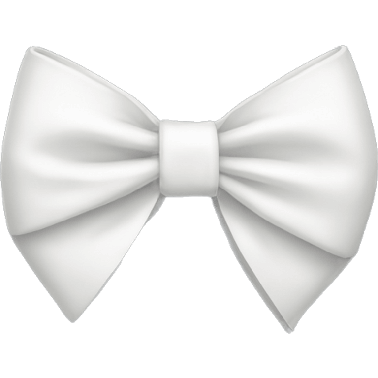 Singular white bow emoji