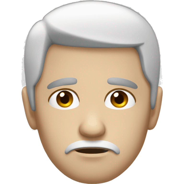 sad man, black hair, white skin emoji