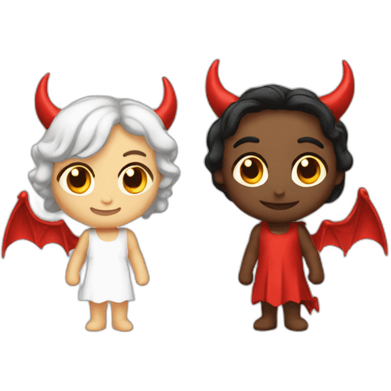 Ange and devil emoji