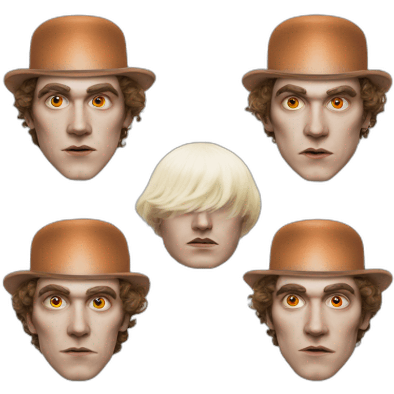 Clockwork orange Guy makeup  emoji