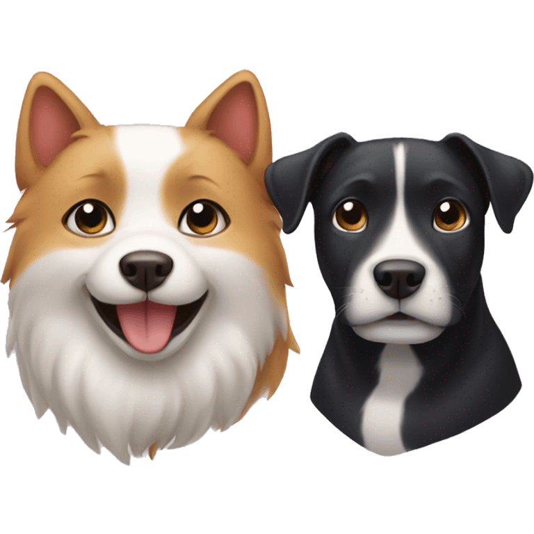 Cat and dog emoji