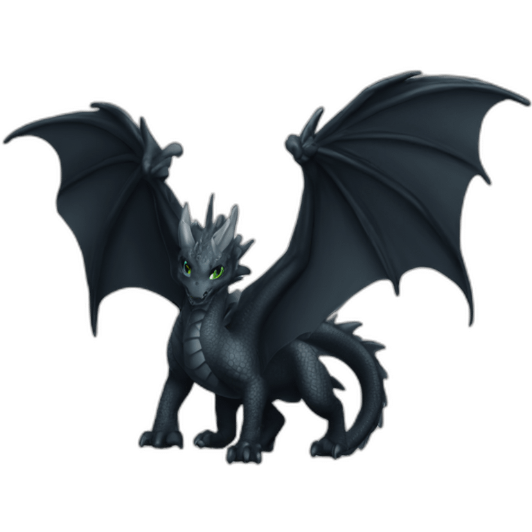 Dragon licorne dark emoji