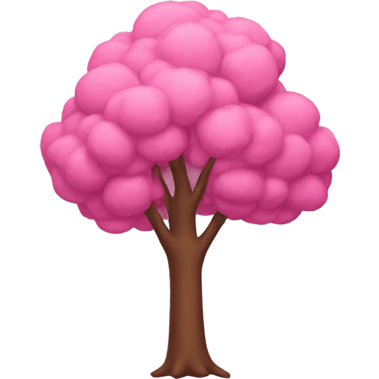 Pink tree emoji